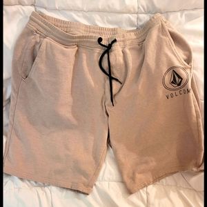 Men's Volcom XL Athletic Shorts, Tan